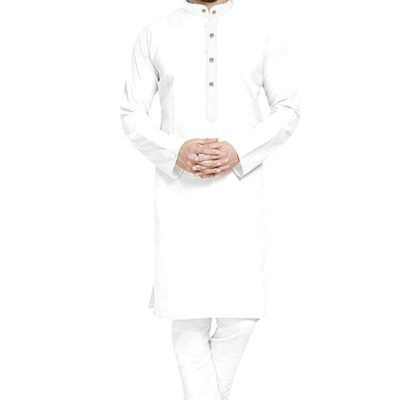 Mens straigth Kurta Pyjama Set Combo in 100% Cotton