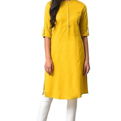 Women's Cotton Straight Fit Straight Kurta