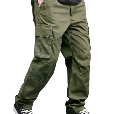 Reguler Fit Cotton Cargo Pants for Men