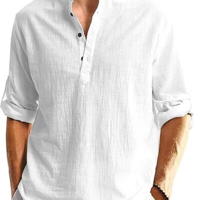 Men's Solid Regular Fit Dress Shirt