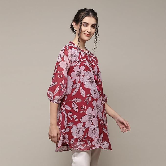 Polyester Straight Printed Top - Image 4